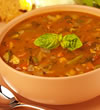 Mexican Tomato Soup with Cheese Balls